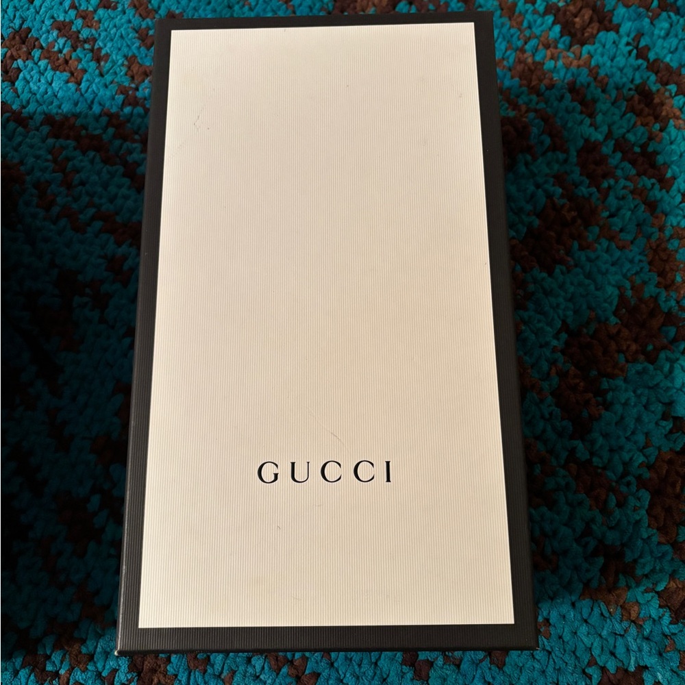 Gucci Cream Black Box and Bag